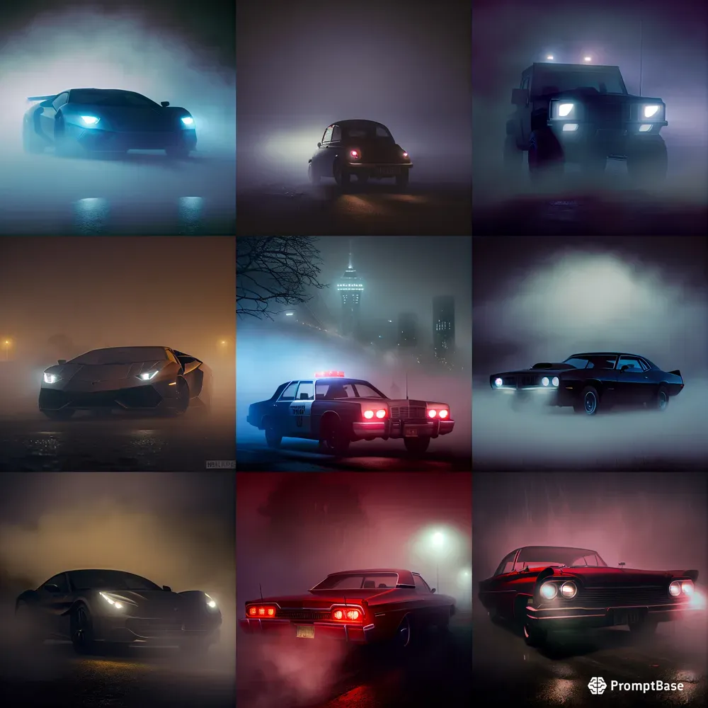 Dense Fog Car Photography