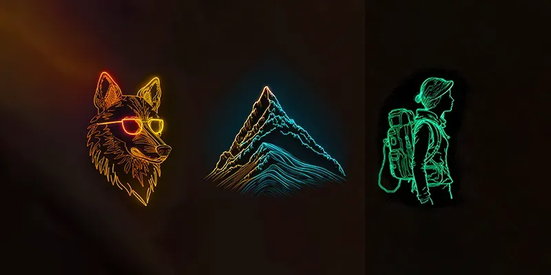Neon Magic Drawings generated by undefined