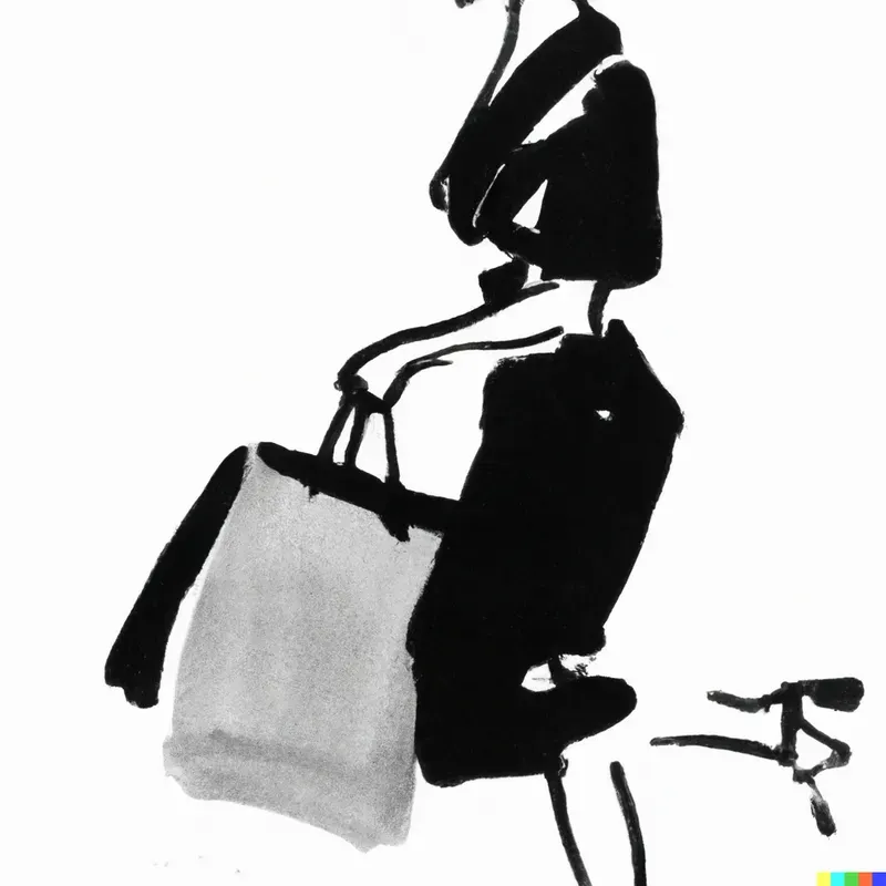 Classic Shopping Ad Illustrations