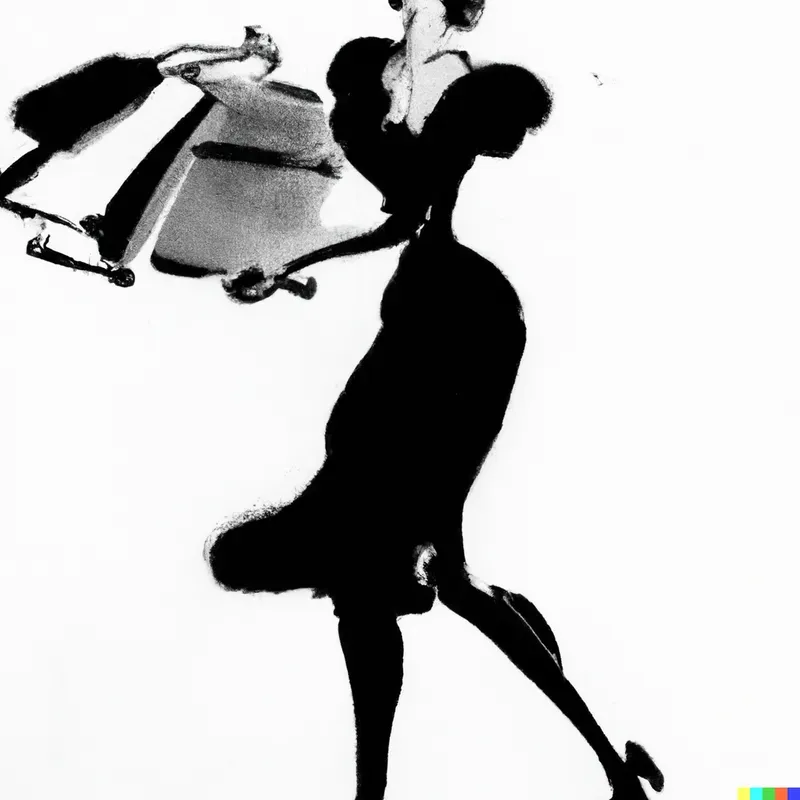 Classic Shopping Ad Illustrations