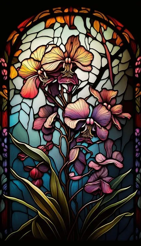Stained Glass Flowers