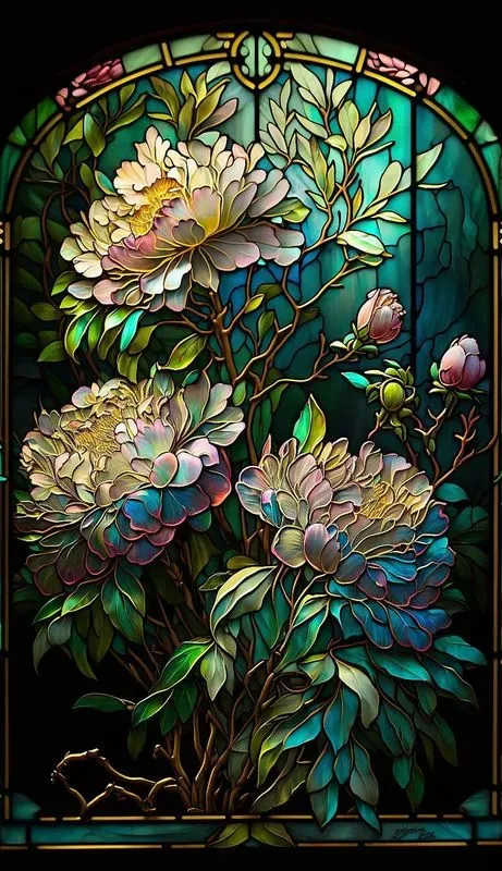 Stained Glass Flowers