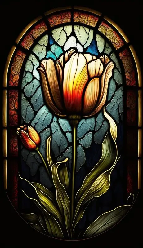 Stained Glass Flowers