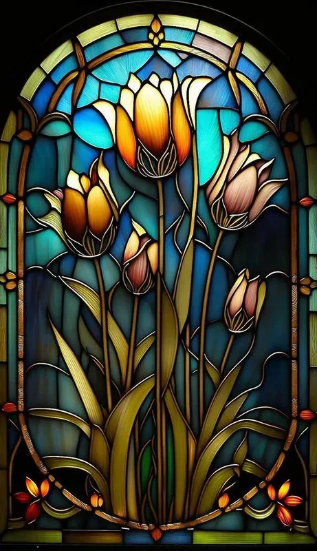 Stained Glass Flowers