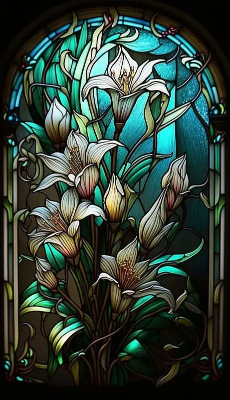 Stained Glass Flowers