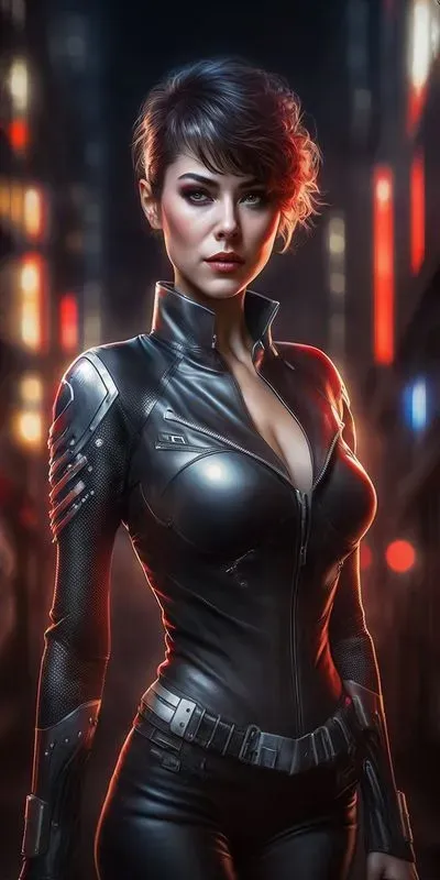 Girls In Latex Leather Dress