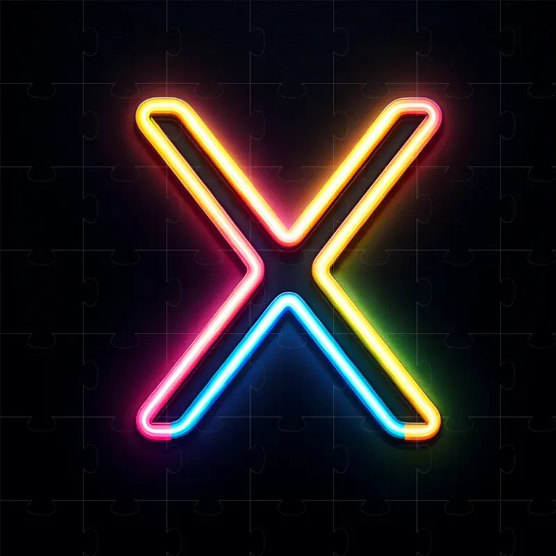 Glowing Neon Letters