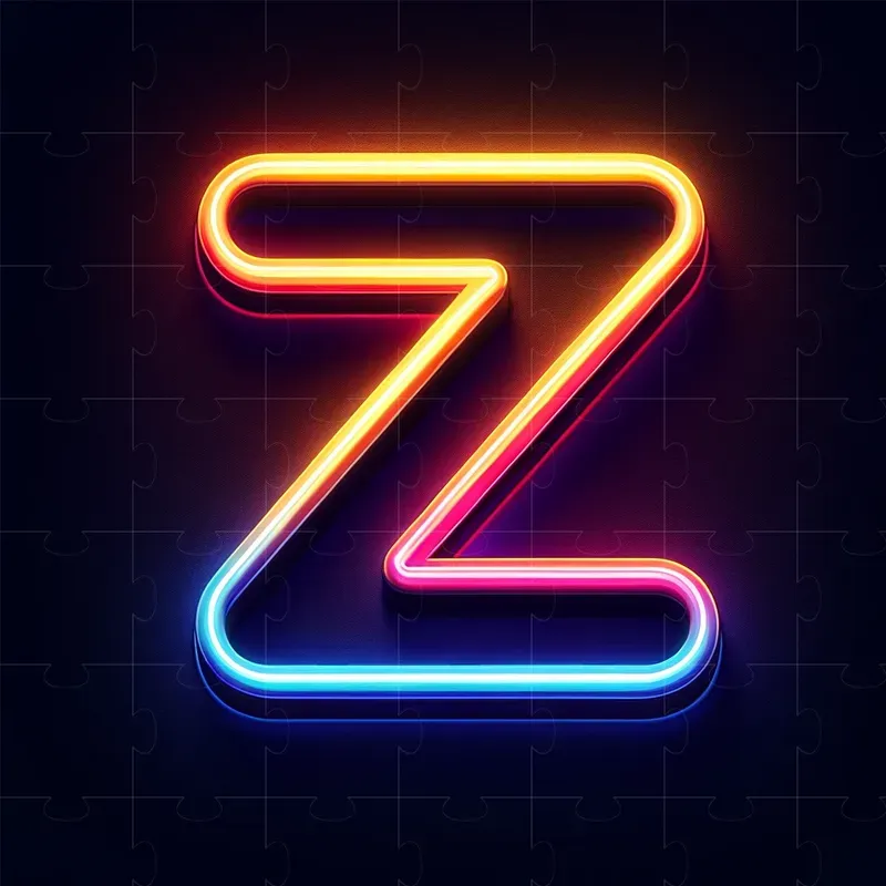 Glowing Neon Letters