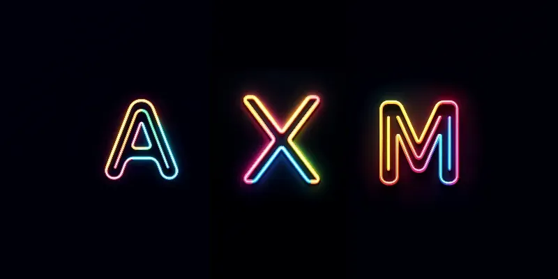 Glowing Neon Letters generated by undefined