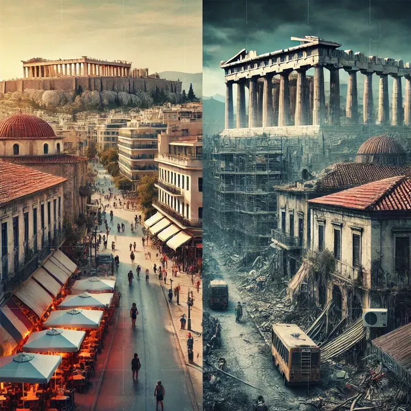 Cities Before And After An Apocalypse