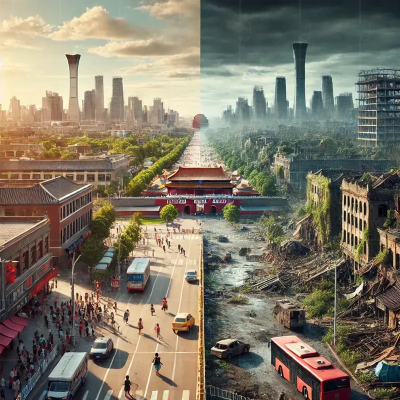 Cities Before And After An Apocalypse