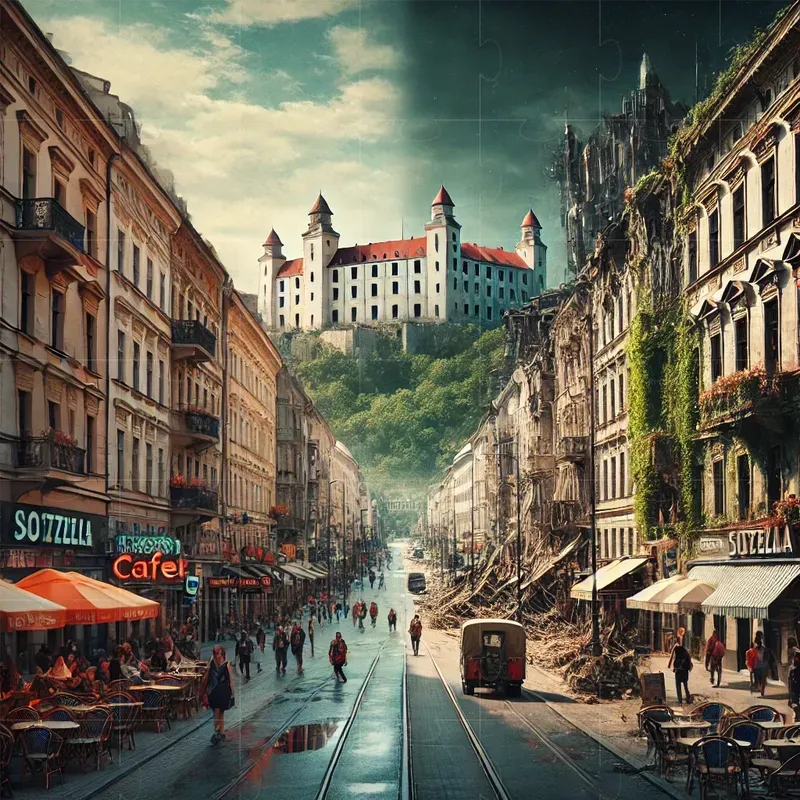 Cities Before And After An Apocalypse