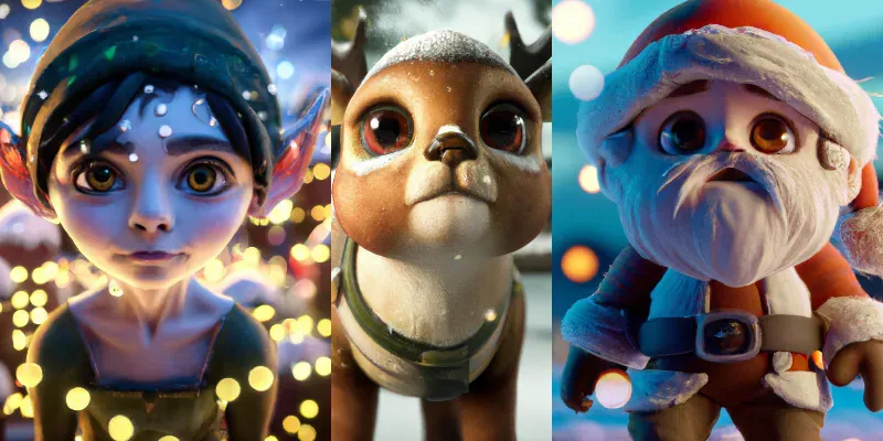 Christmas Character Portraits generated by undefined