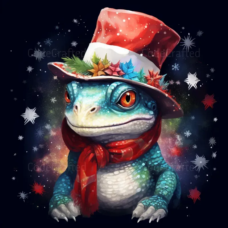 Festive Christmas Themed Animal Images