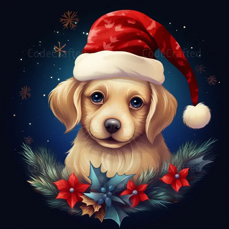 Festive Christmas Themed Animal Images
