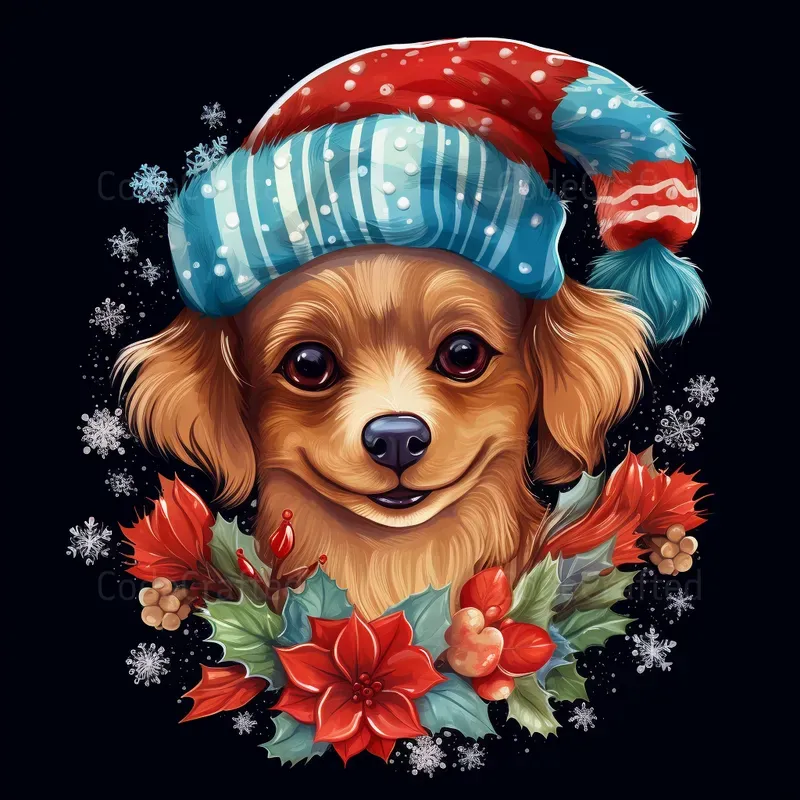 Festive Christmas Themed Animal Images