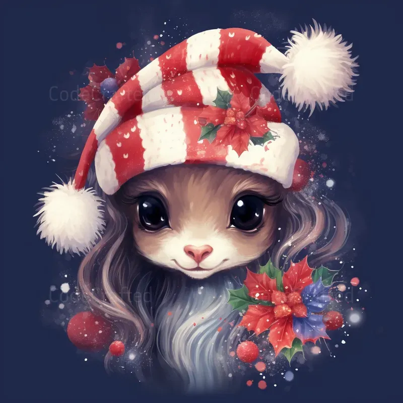 Festive Christmas Themed Animal Images