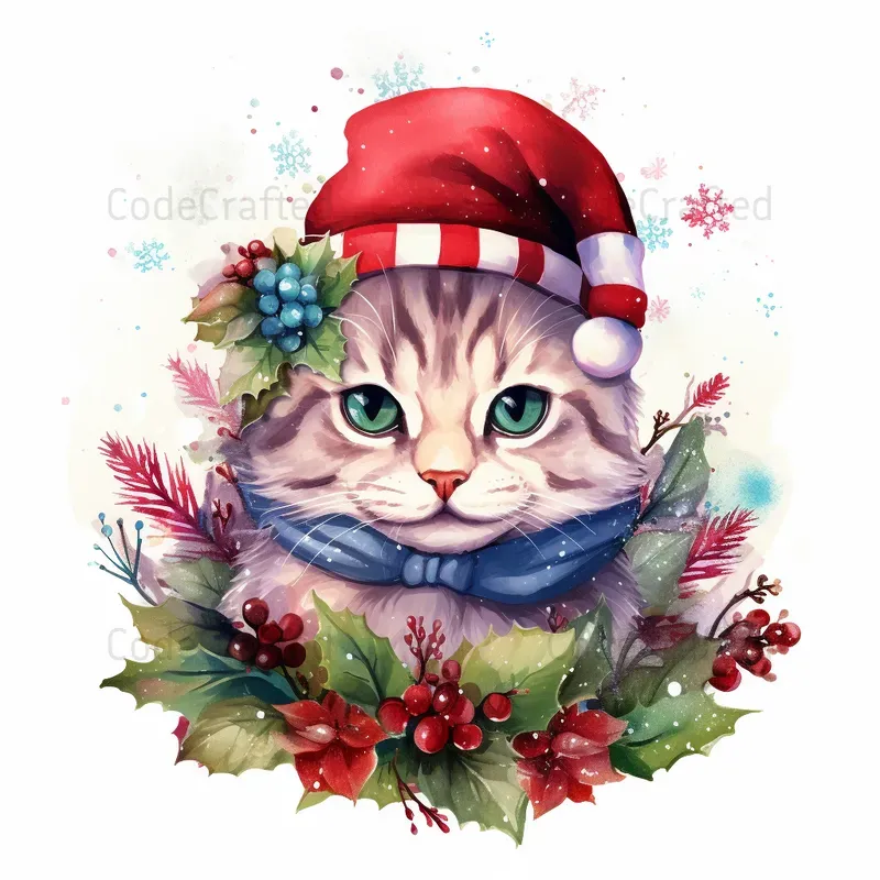 Festive Christmas Themed Animal Images