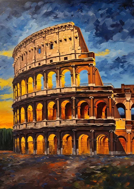 Famous Architectures In Van Gogh Style