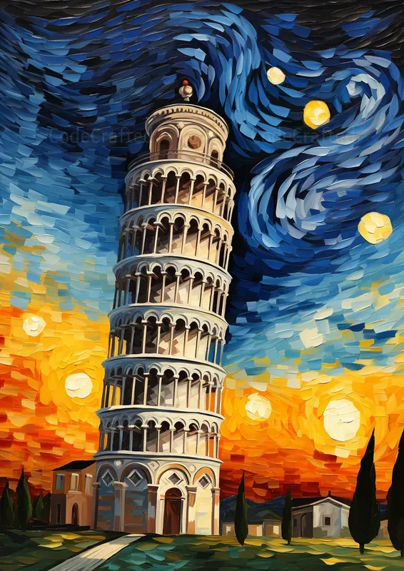 Famous Architectures In Van Gogh Style