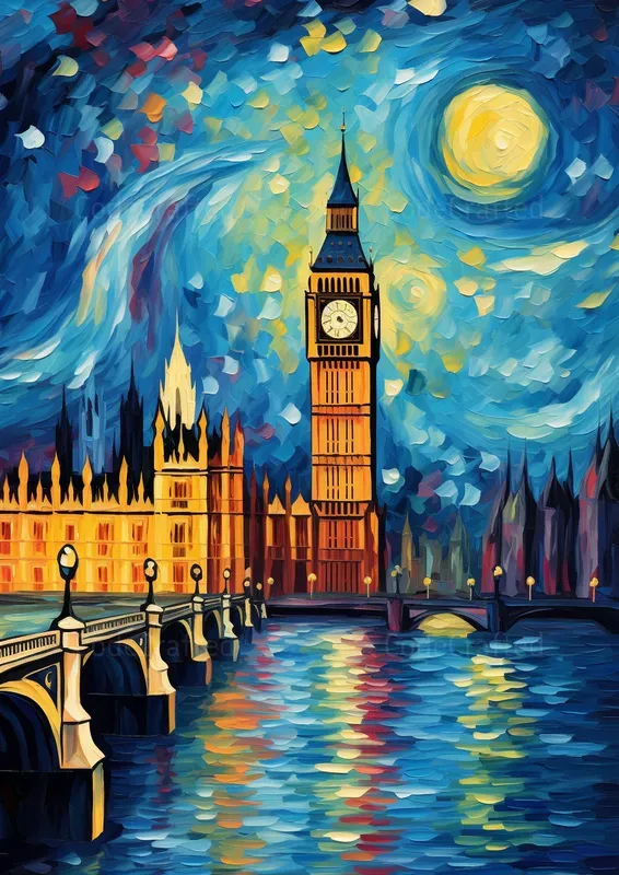 Famous Architectures In Van Gogh Style