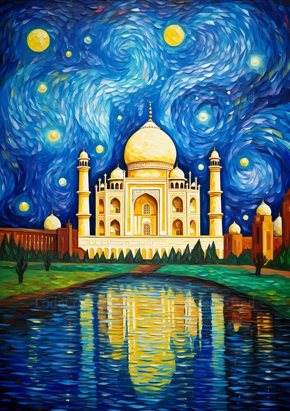Famous Architectures In Van Gogh Style