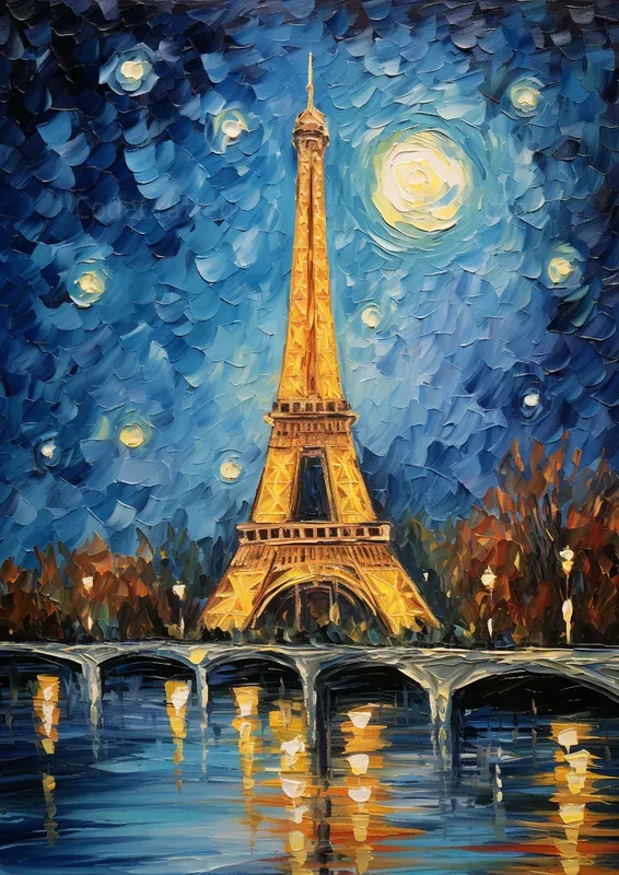 Famous Architectures In Van Gogh Style
