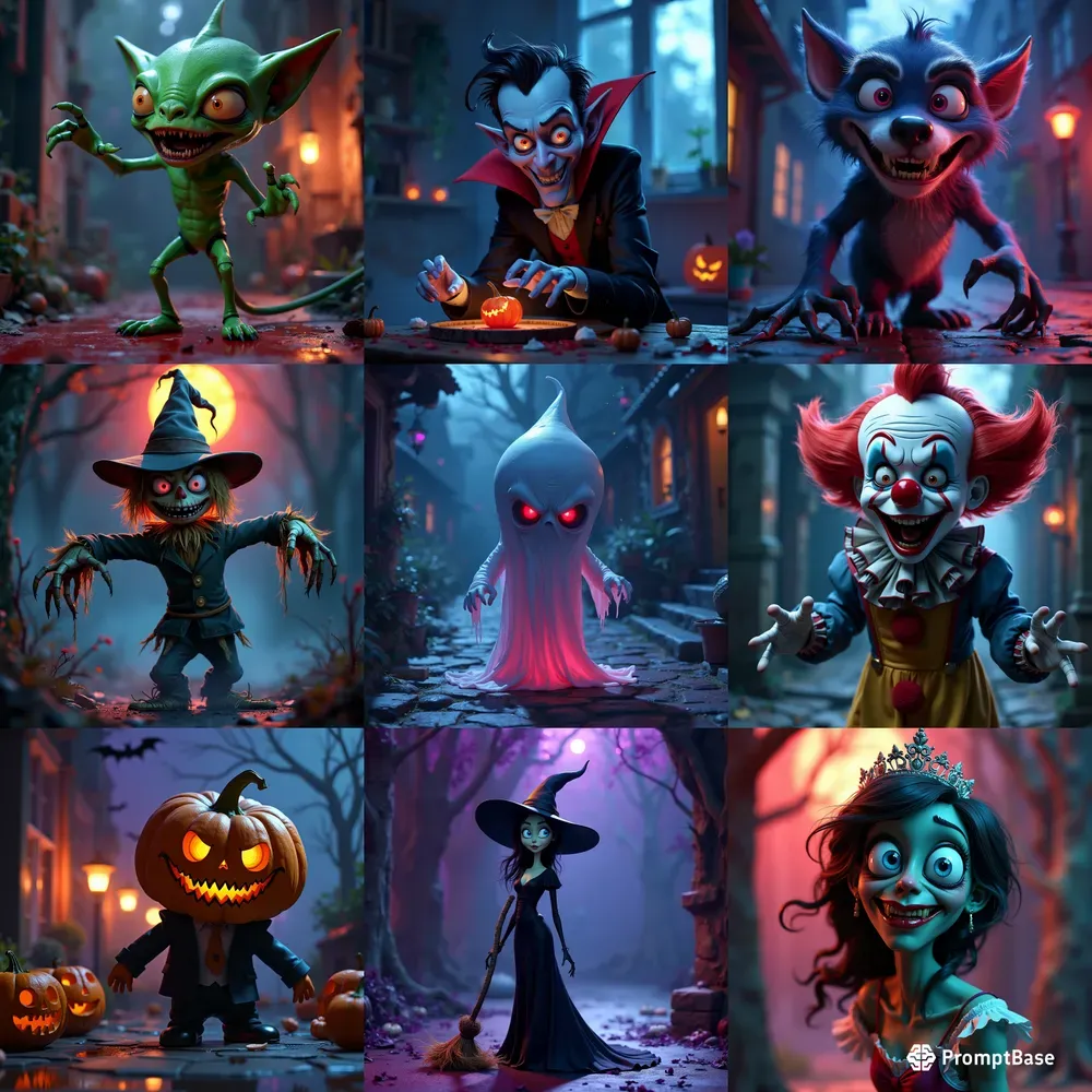 Disney Pixar Horror Style