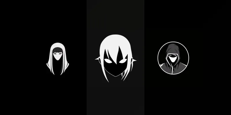 Minimal Anime No Face Logos generated by undefined