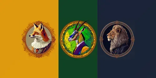 Artistic Animal Portraits generated by midjourney