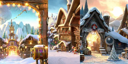Santa's Christmas Workshops generated by dalle
