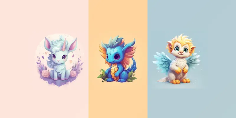 Baby Mythological Animals generated by undefined
