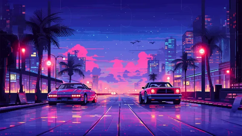 Pixel Art Lofi Backgrounds