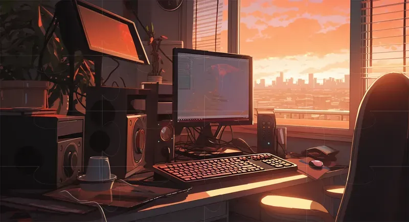Lofi Workspace Backgrounds