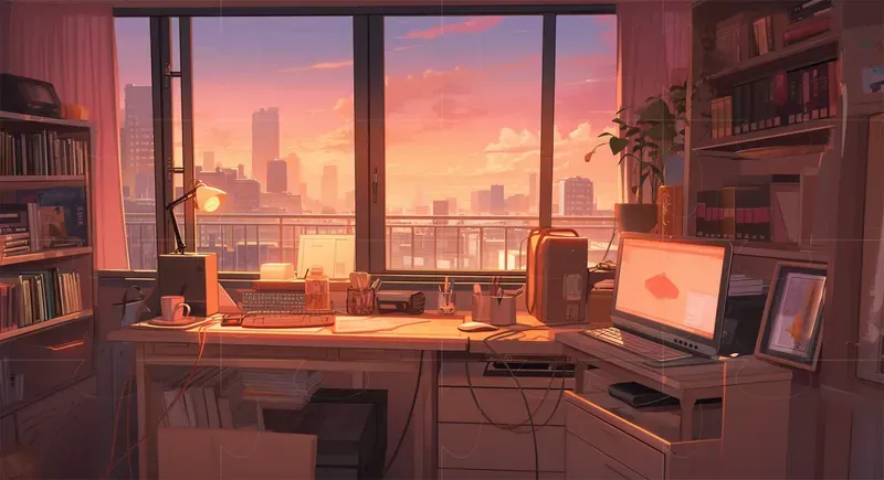 Lofi Workspace Backgrounds