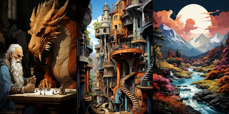 Fantasy Retro Artists Colorful generated by undefined