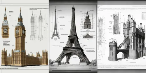 Architecture Artworks Sheet generated by midjourney