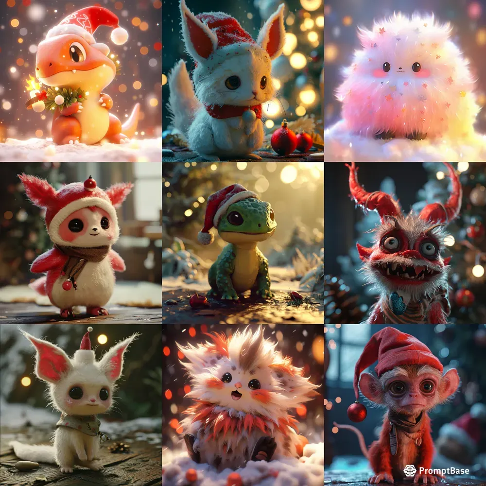 3D Christmas Creatures
