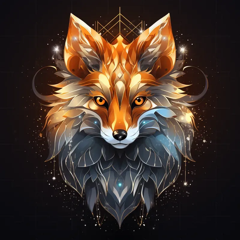 Abstract Animal Heads