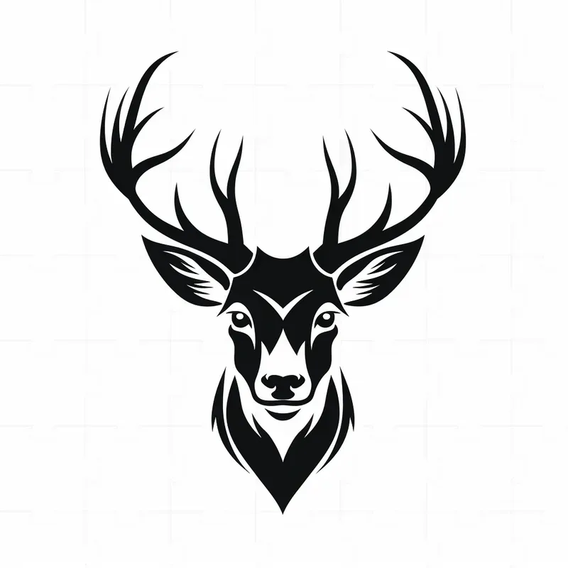 Simple Abstract Animal Head Logos