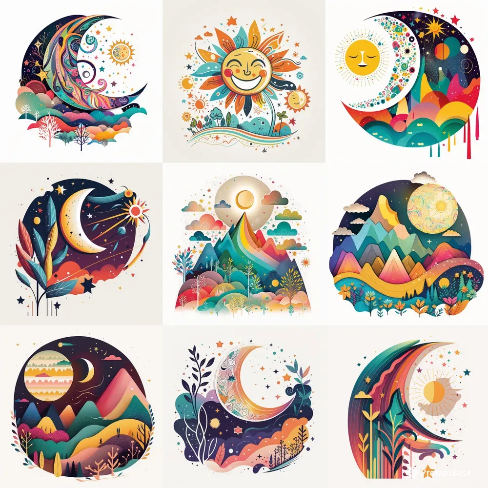 Glittering Illustrations