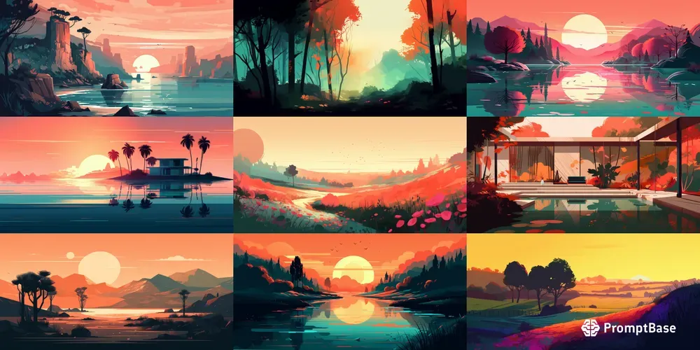 Calm Art Illustrations