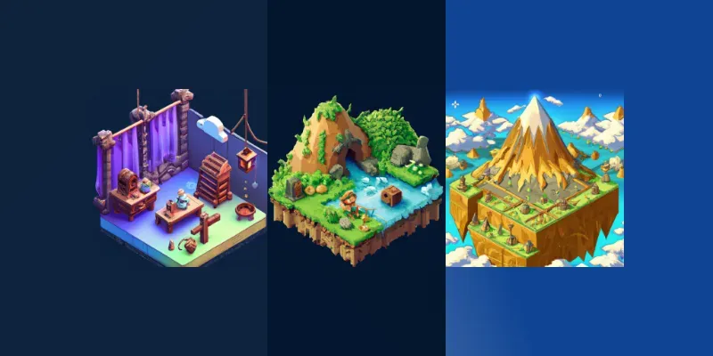 Isometric Scenes generated by undefined