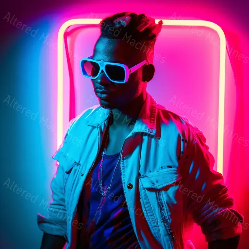 Retro Neon Portraits