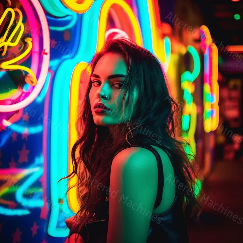 Retro Neon Portraits