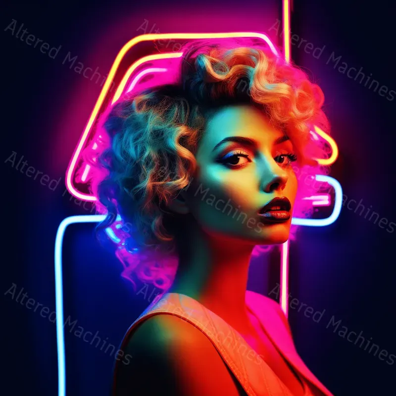 Retro Neon Portraits
