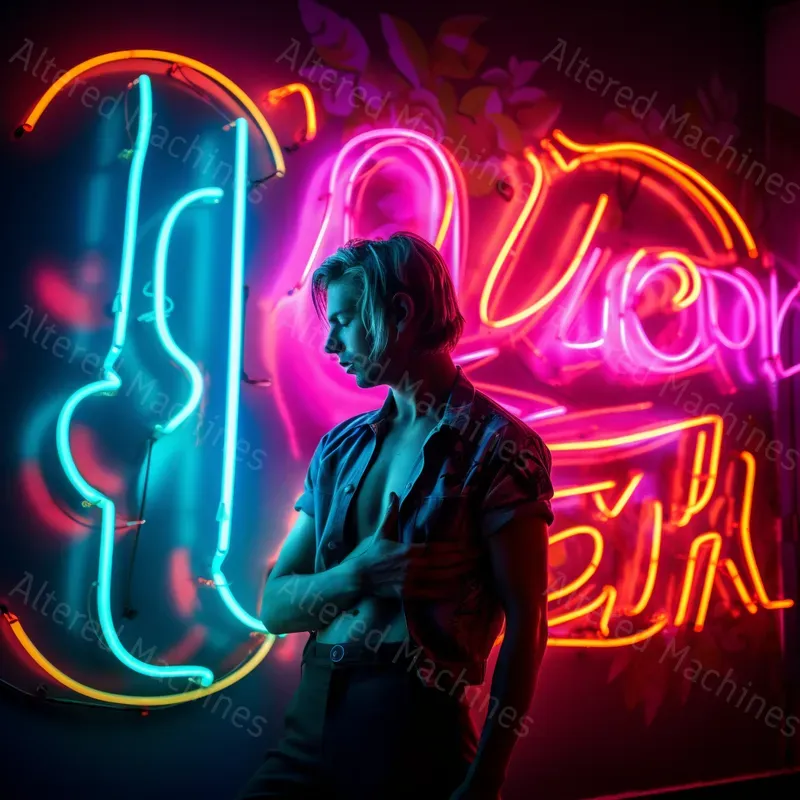 Retro Neon Portraits