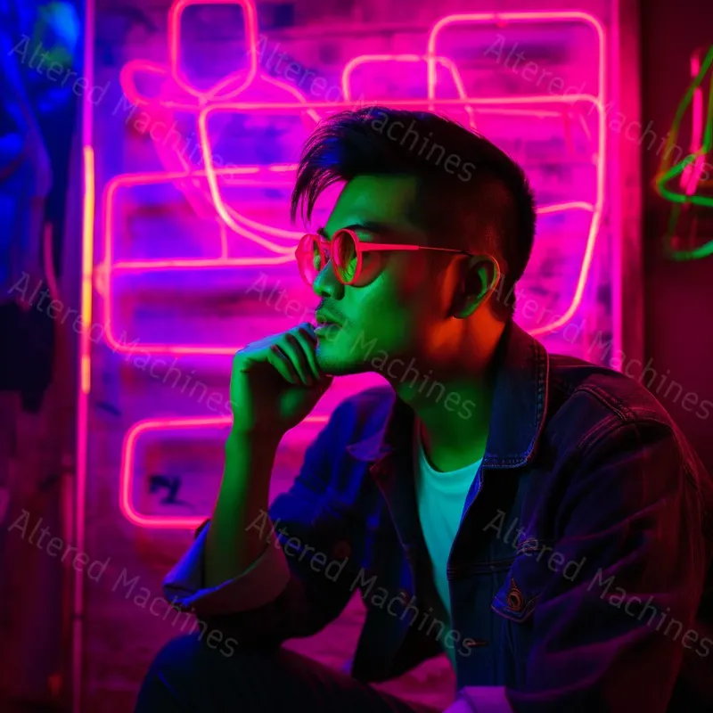 Retro Neon Portraits