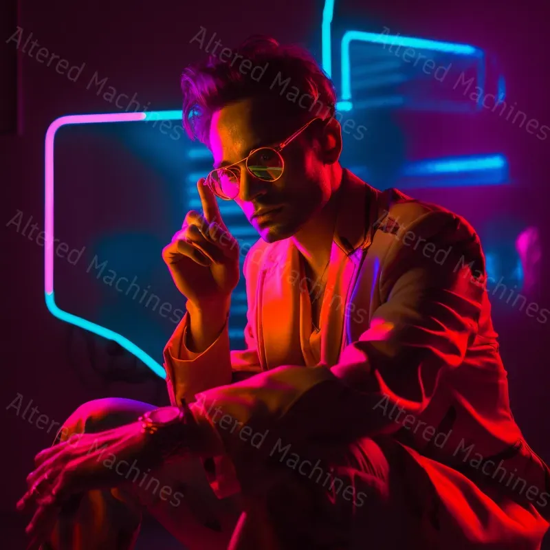 Retro Neon Portraits