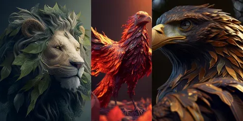 Animal Avatars generated by midjourney